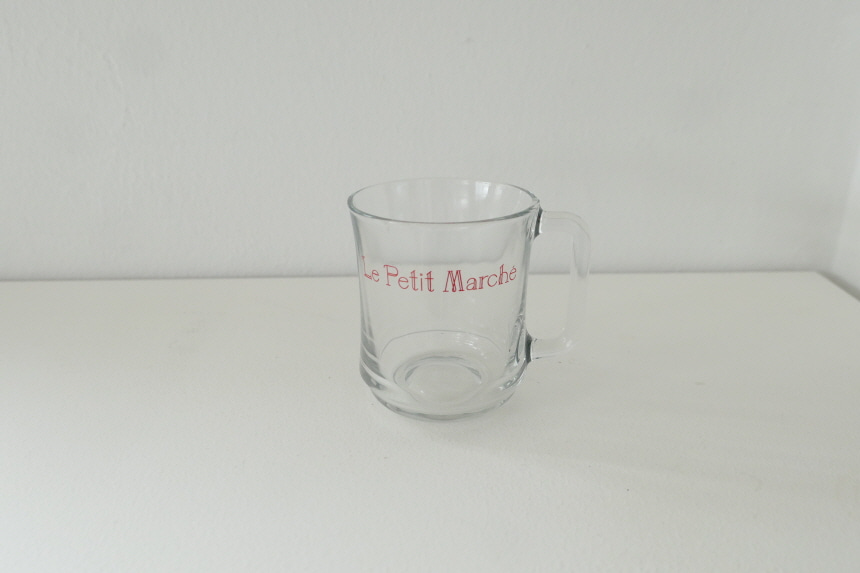 Le petit marché french glass mug(스크래치상품20%할인)