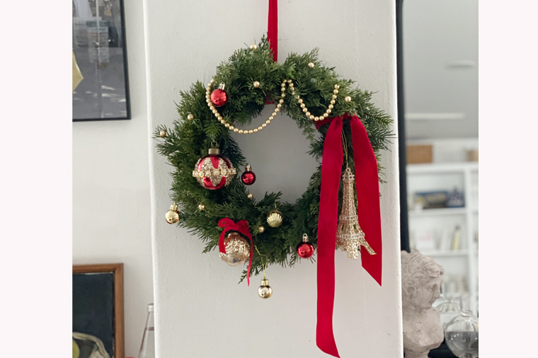 Joyeux Noël wreath (gold ver)